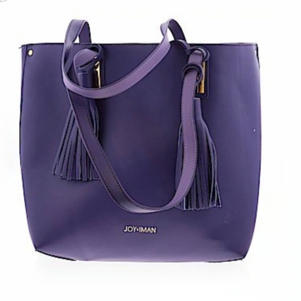 Joy & Iman Elegant Purple Tote#removeable Insert